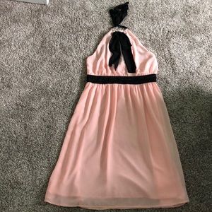 Victoria’s Secret light pink, chiffon halter dress